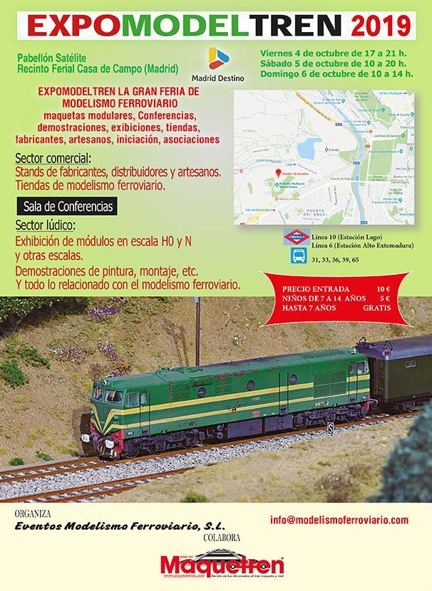 Modelismo ferroviario en Madrid en una exposición de maquetas de trenes y  vías