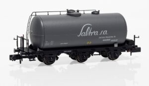 Vagón cisterna "Saltra" escala N envejecido