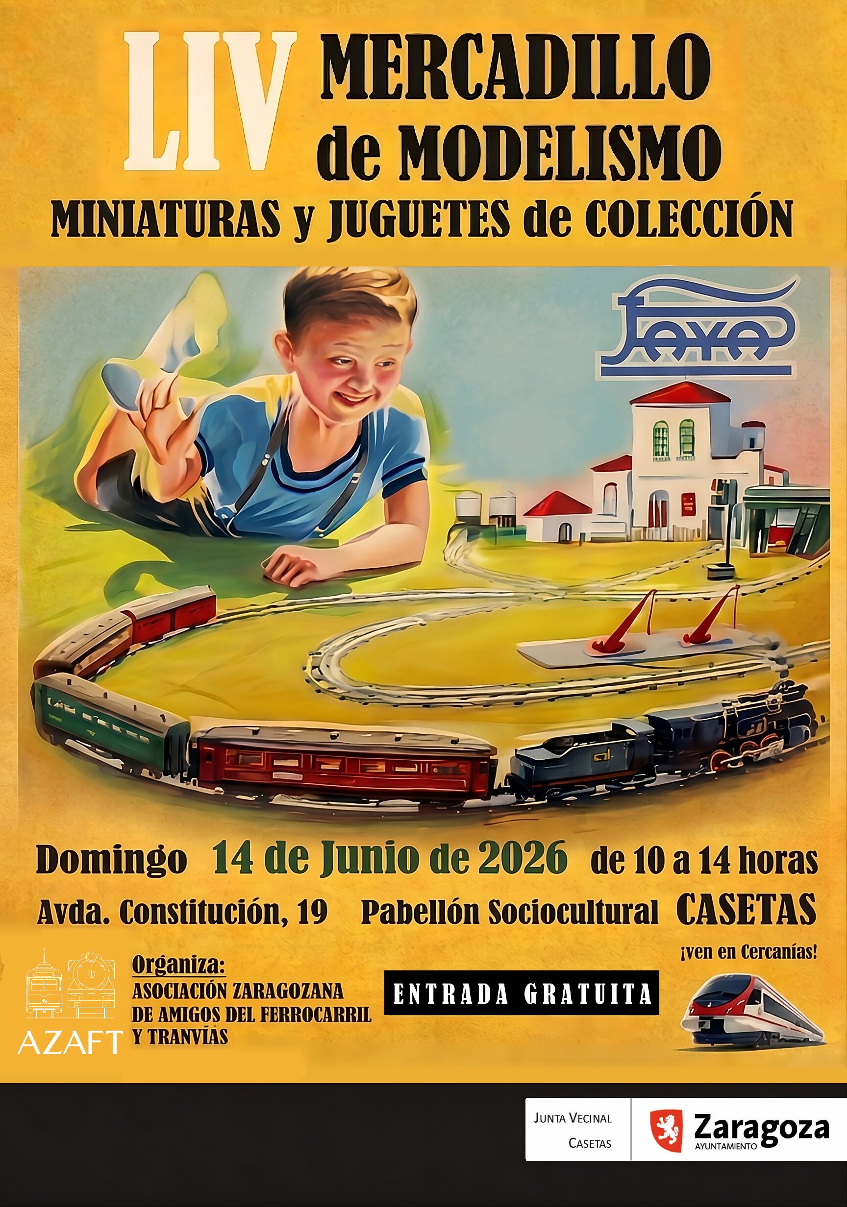 Cartel junio 2026 Mercadillo Azaft